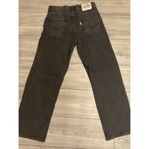 Levis SilverTab Jeans Stay Loose Baggy Black Denim Youth Size 14 Reg 27W 29L